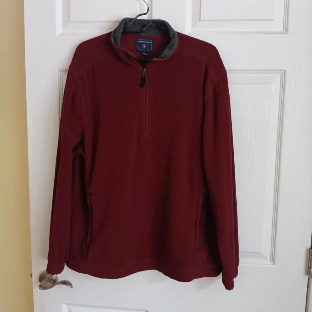 Saddlebred Men's Burgundy and Red Sweatshirt Size L